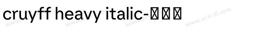 cruyff heavy italic字体转换 cruyff heavy italic字体转换